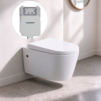 Flux Geberit inwall Wall-Mounted  Toilet Suite