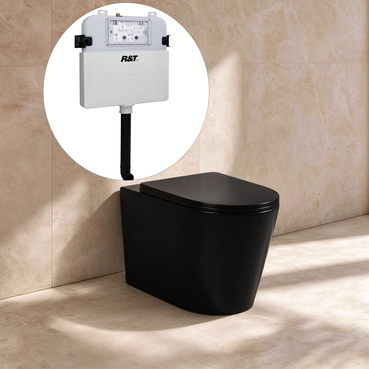 Jill R&T inwall floor toilet suite V102R