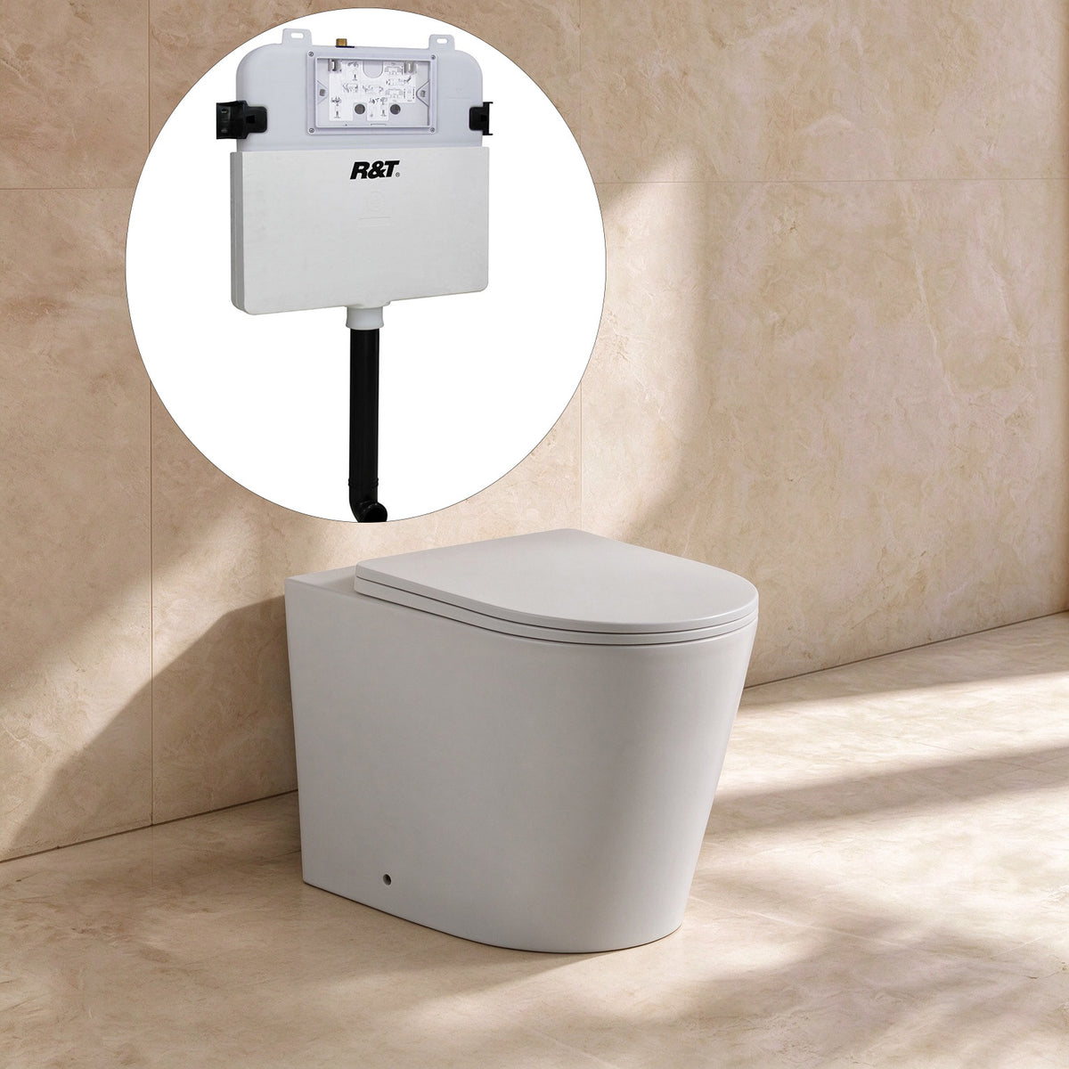 Jill R&T inwall floor toilet suite V102R