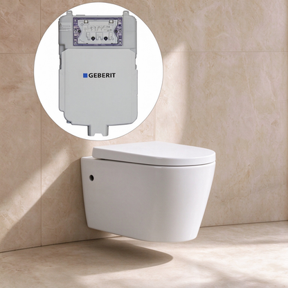 Rainia Concealed Wall-Hung Suite (Geberit)
