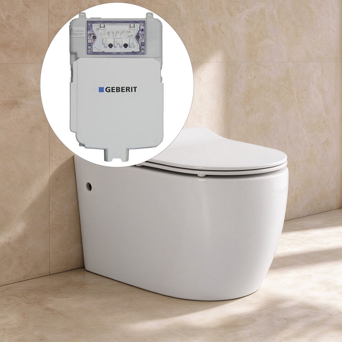 Aqualis Concealed Wall-Hung Suite (Geberit)