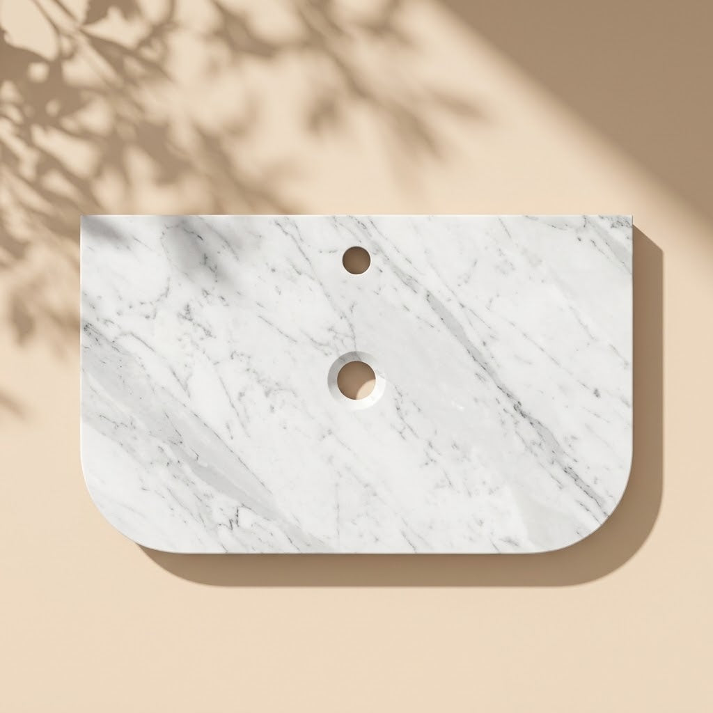 Silica-Free Artificial Quartz Top - Curve 600-1800mm (Luxern)