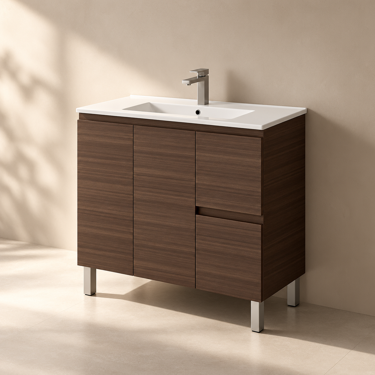 Slim Freestanding Vanity with Legs 900*360*860mm (Luxern)