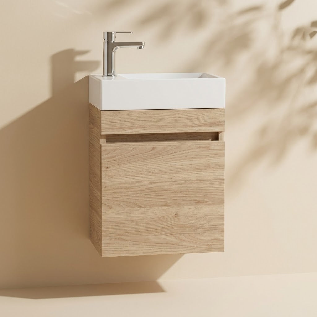 Slim Wall-Mounted Vanity (PVC) 450/600/750mm