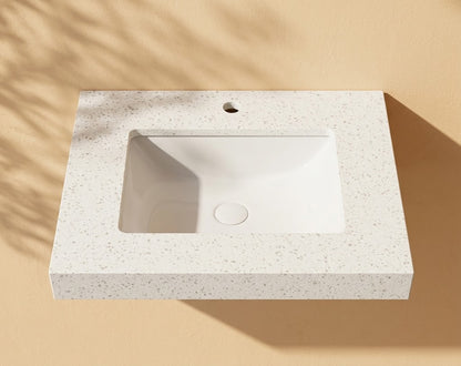 Speckle White Stone Top 600-1500mm