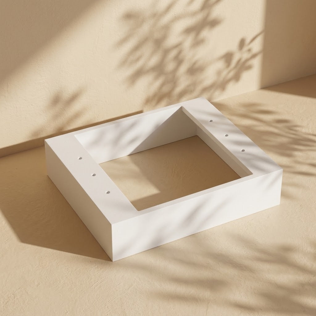 White Polyurethane PVC Cabinet  Kickboard