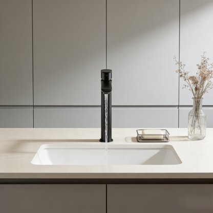 Kitchen Round Tall Basin Mixer Tap 7.5L/Min