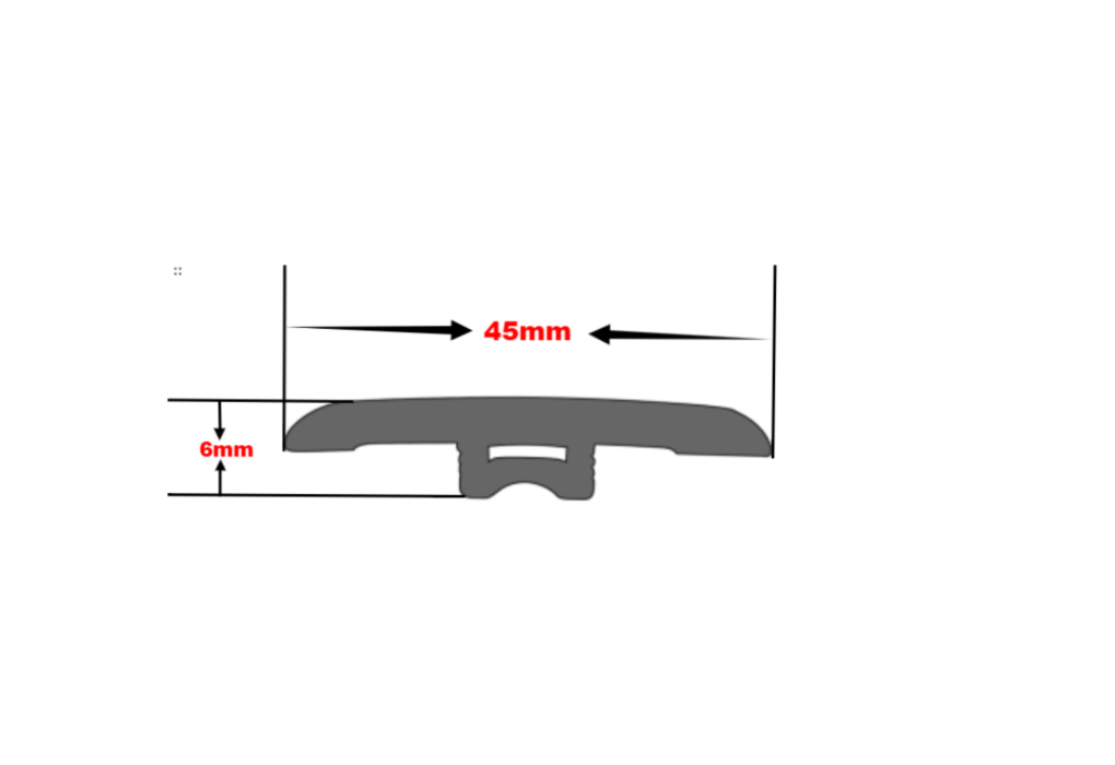 T-Molding For Joining Floor Gaps Doorways