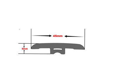 T-Molding For Joining Floor Gaps Doorways 2400*45*10mm