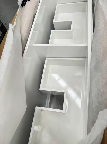 Vita Flux PVC Cabinet with U shape soft closing drawers with Leg 1200-1500mm