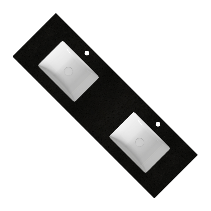 Galaxy Black Stone Top with Undermount Basin 600-1800mm