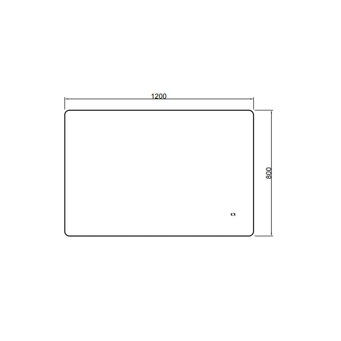 LED Backlit Bathroom Mirror – Pencil Edge Frameless Smart Touch Wall Mirror 750-1200mm