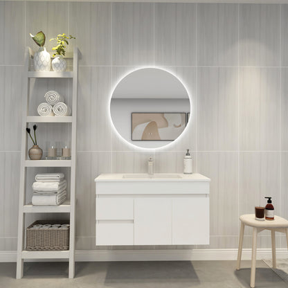 Backlit LED Mirror Smart Touch Free Controls 750*750mm UL750BM