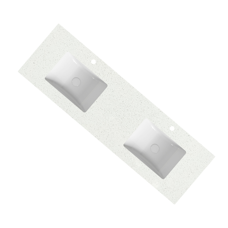 Speckle White Stone Top 600-1500mm