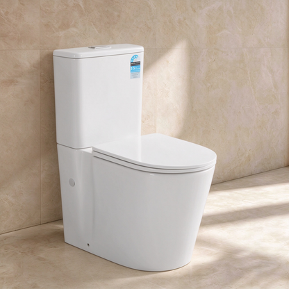 Alora Tornado Flush Back To Wall Rimless Toilet Suite 655*385*840mm