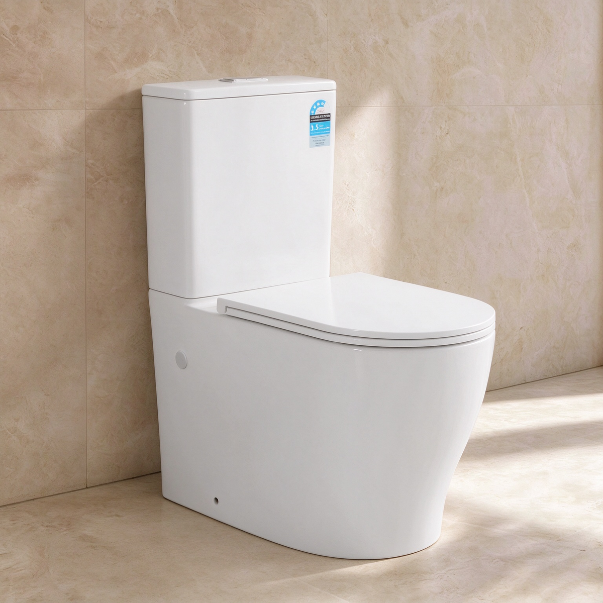 Lumia Tornado Flush Back to Wall Rimless Toilet Suite 660*385*860mm