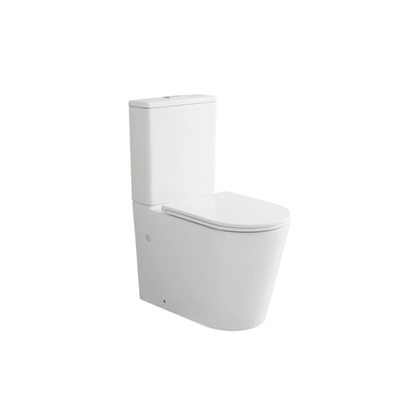 Sylea Tornado Flush Back To Wall Rimless Toilet Suite 655*380*860mm