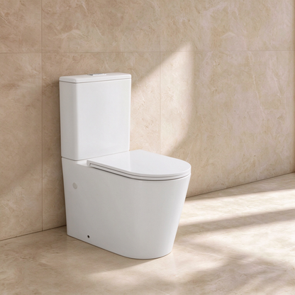 Sylea Tornado Flush Back To Wall Rimless Toilet Suite 655*380*860mm