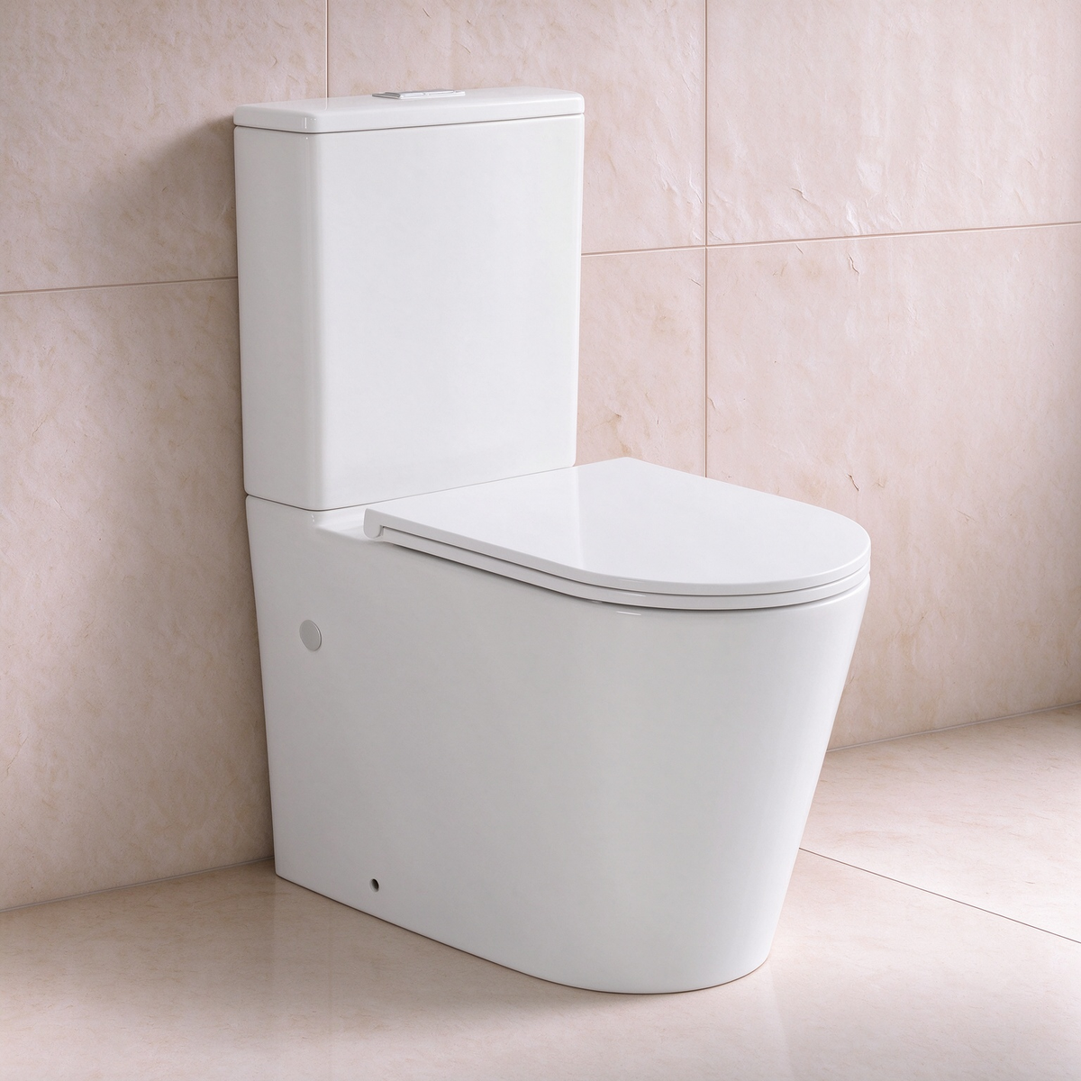 Sylea Tornado Flush Back To Wall Rimless Toilet Suite 655*380*860mm LH-TS031