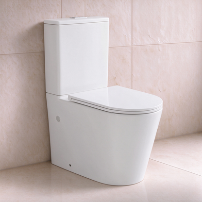 Sylea Tornado Flush Back To Wall Rimless Toilet Suite 655*380*860mm LH-TS031