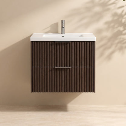 VITO EDINA Fluted Wall Hung Cabinet 355W*520Hmm