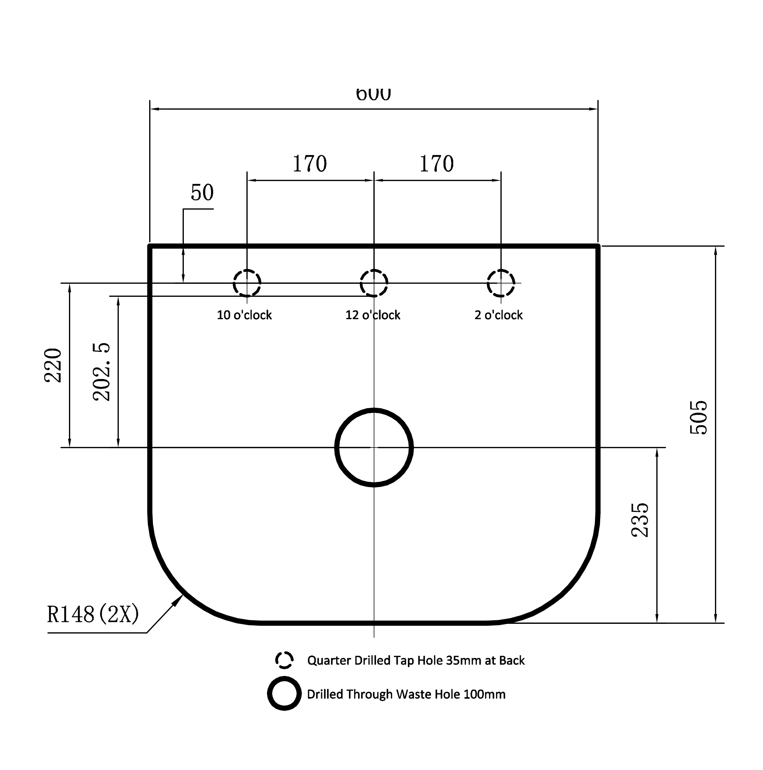 Solea Standard Wall Hung PVC Cabinet with soft closing door 600/750/900mm