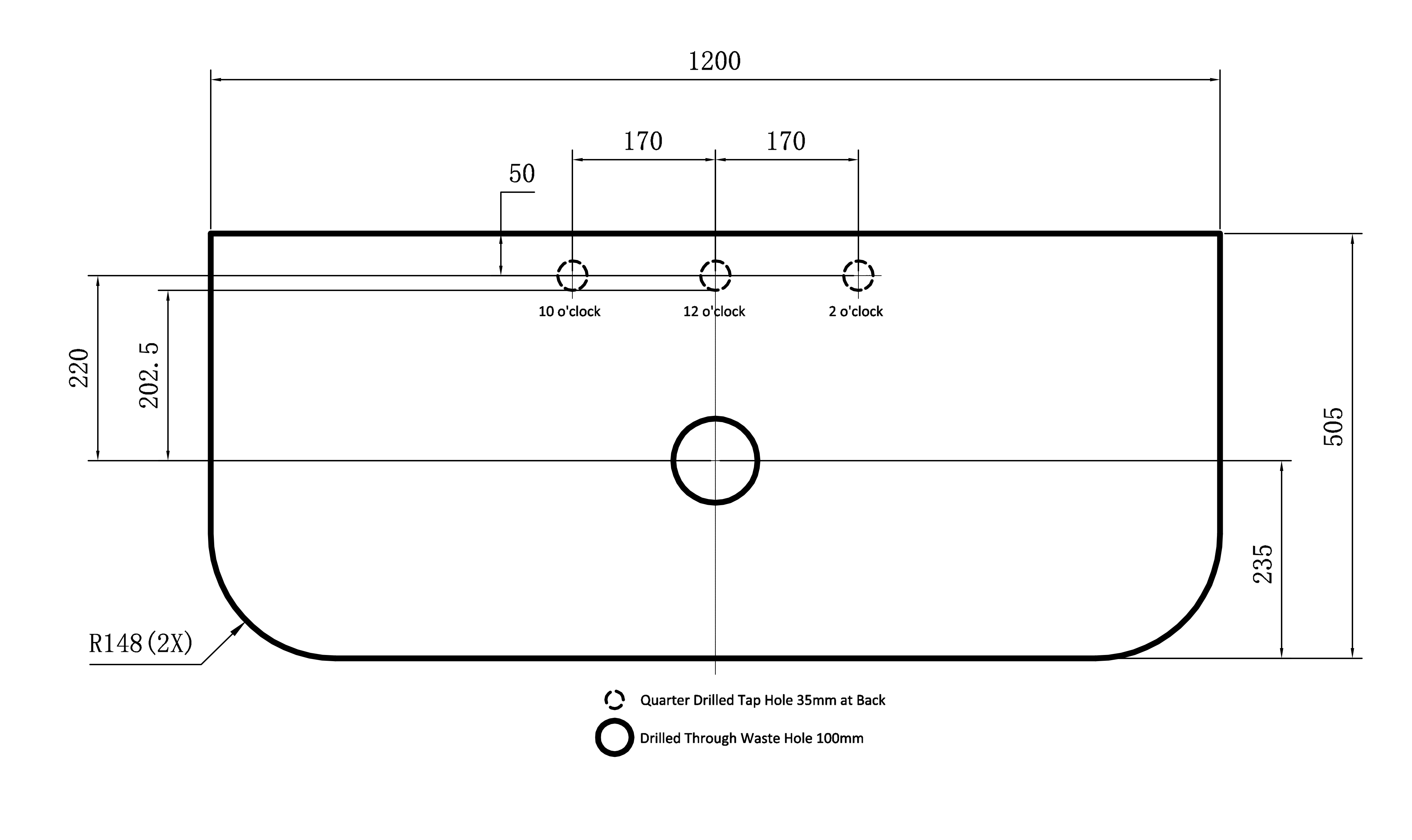 Solea Wall Hung Fluted Curved Vanity with Soft Closing Drawers 1190-1790mm