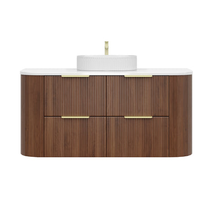 VITO ARDEN Fluted Curved Vanity  with soft closing drawers 1200/1220/1500mm