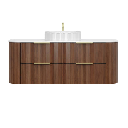 CETO Artis Wall-Hung PVC Curved Cabinet with Soft-Close Drawers 600/750/900/1200/1500