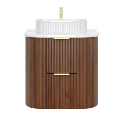 CETO Artis Wall-Hung PVC Curved Cabinet with Soft-Close Drawers 600/750/900/1200/1500