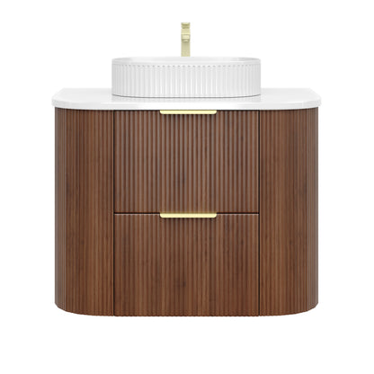 CETO Artis Wall-Hung PVC Curved Cabinet with Soft-Close Drawers 600/750/900/1200/1500