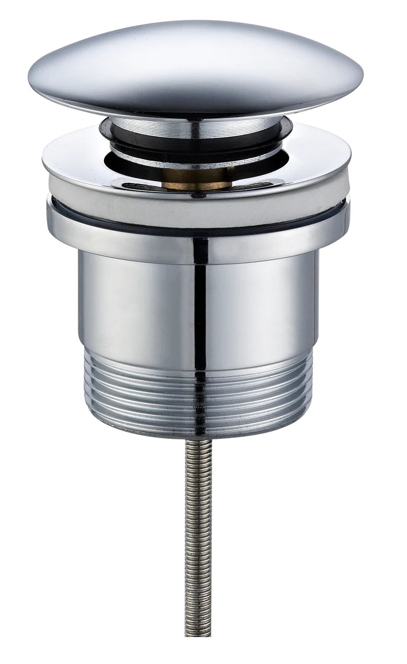 Universal 32mm Brass Pop Up Waste Mushroom Top Brushed Nickel