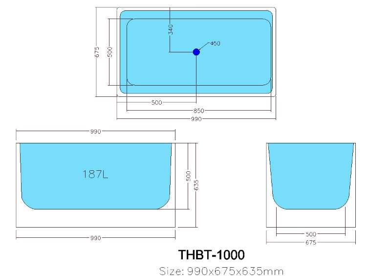 Theo Multifit Bath 990-1700mm