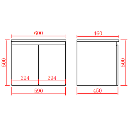 Vessel Sink 600/750/900/1200/1500/1800mm