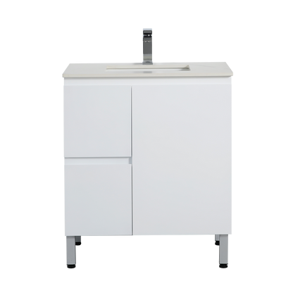 Bathroom Vanity White PVC Polyurethane 750*460*880mm