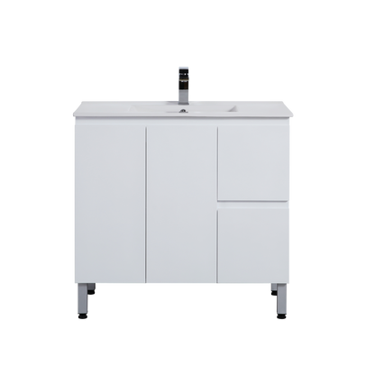 Bathroom  Vanity White PVC Polyurethane 900*460*880mm