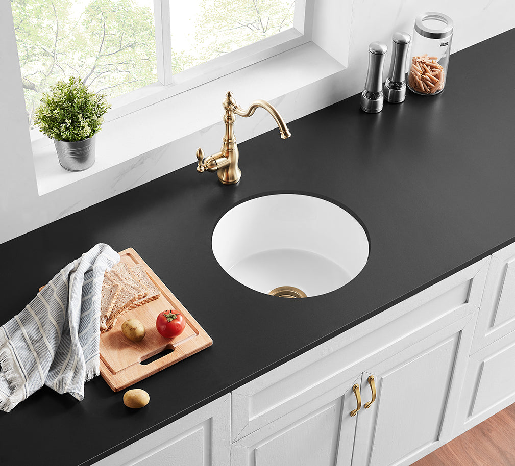 470mm X 228mm Gloss White Sink Camden FCSR470