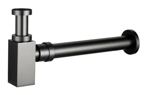 Brass 40mm Bottle Trap Square Gun Metal