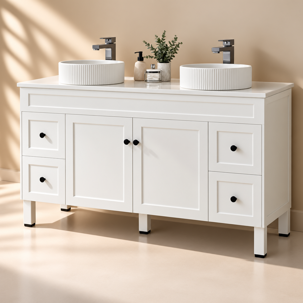 Ashford Floor PVC Cabinet Soft Closing Doors 1190/1500mm (Luxern)