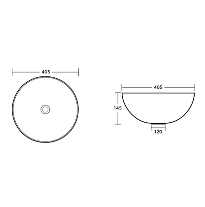 Above Counter Basin 405*405*145mm