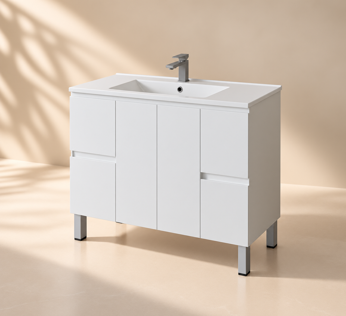 Bathroom Freestanding Vanity with Legs 1200*460*860mm(Single Bow) (Luxern)