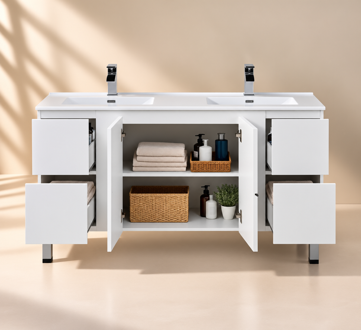 Bathroom Nordic Freestanding Vanity with Legs 1500*460*860 (Luxern)