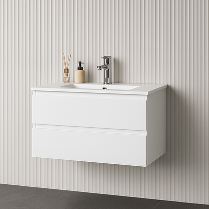 CETO Revive Wall Hung PVC Cabinet with U shape soft closing drawers 600/750/900/1200SD/1500SD