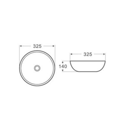 Above Counter Basin 285/320/385mm