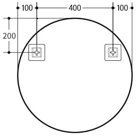 Luna Aluminum Framed Mirror 5mm Copper Free with Safety Film 600/700/800mm KR600F/KR700F/KR800F-MB/BG/BN/GM