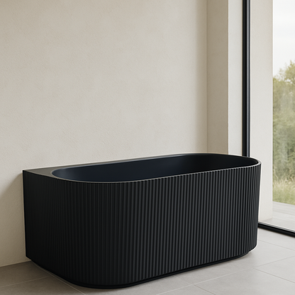 Rochelle Fluted Back to Wall Bathtub 1500/1700mm