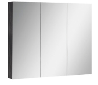Evie Dark Brown PVC Shaving Cabinet 600-1480mm EVSC60/75/90/120/150-BD