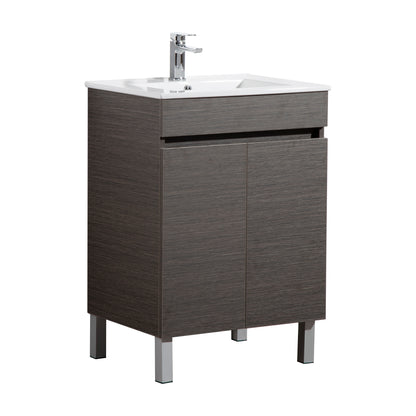 Slim Wall-Mounted Vanity (PVC)  450/600/750/900mm