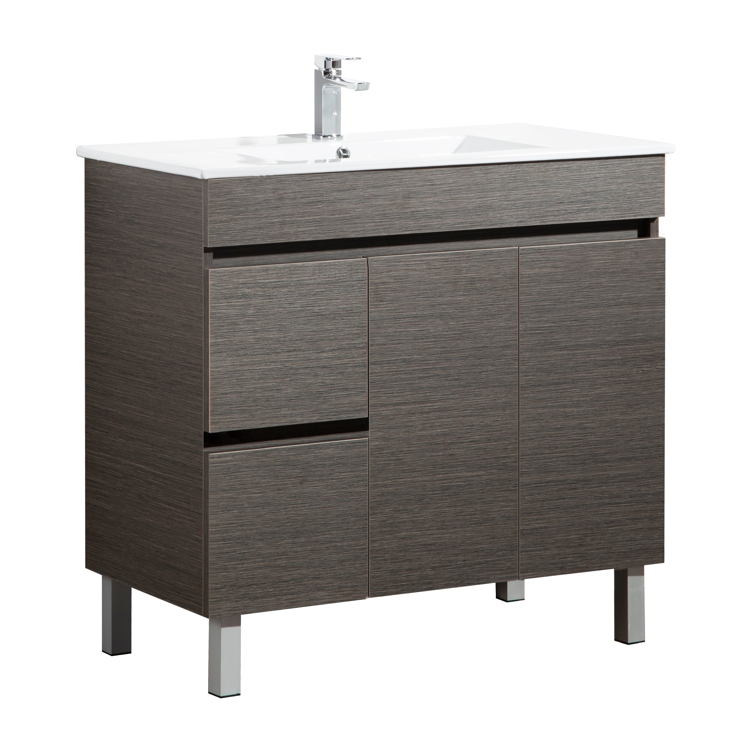 Slim Wall-Mounted Vanity (PVC)  450/600/750/900mm