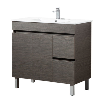 Slim Wall-Mounted Vanity (PVC)  450/600/750/900mm